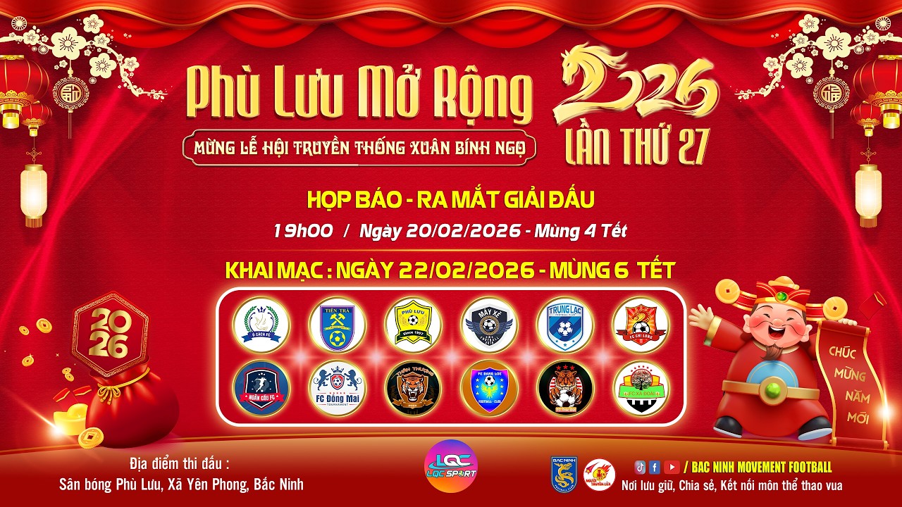 🎥 VÒNG II : FC BẰNG LỤC 🆚 FC NGÂN CẦU | GIẢI BÓNG ĐÁ PHÙ LƯU MỞ RỘNG LẦN THỨ 27 - NĂM 2026