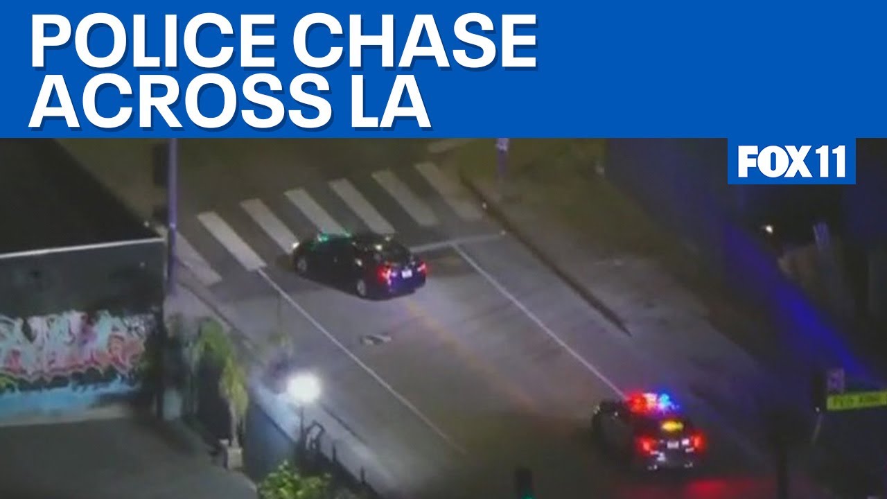 Police chase robbery suspects through LA County  | FOX 11 LA