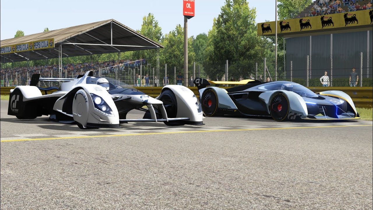 RedBull X2010-R vs McLaren Ultimate Vision GT at Monza Full Course