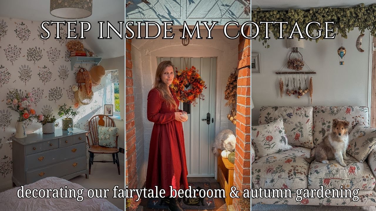 Загляните в мой уютный осенний коттедж | Украшаем нашу сказочную спальню и занимаемся осенним сад...
