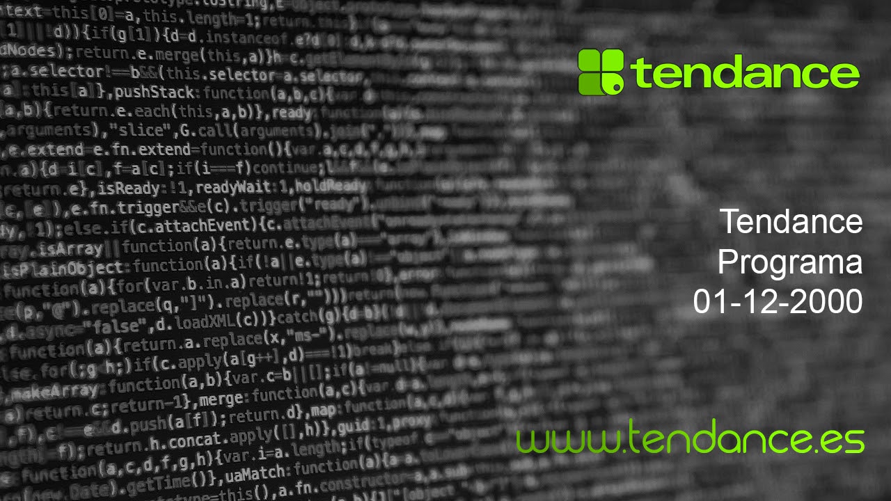 Tendance La Onda Digital 🎧 Programa | 01-12-2000 🔊