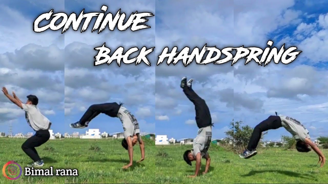 Continue Back handspring tutorial in Hindi | Bimal rana