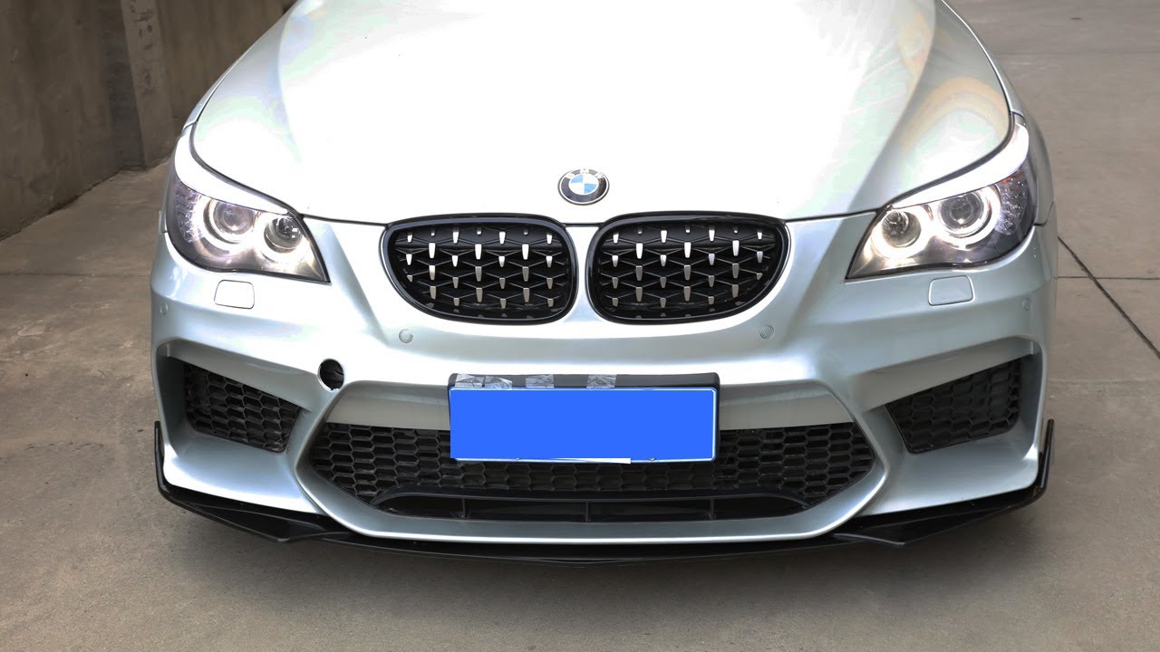 How to install the Universal Front Bumper Lip Body Kit Spoiler For Honda Civic BMW Benz Mazda GMC
