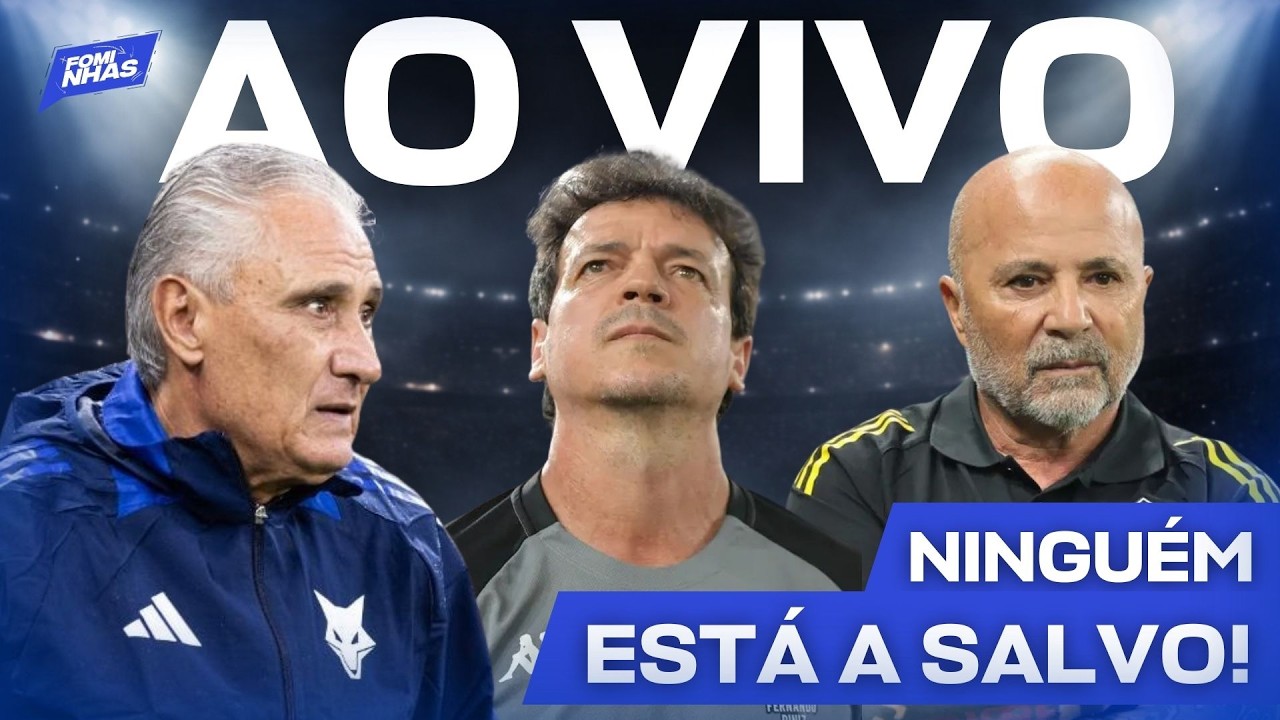 🚨AO VIVO: DINIZ, TITE E SAMPAOLI PRESSIONADOS! TUDO SOBRE O BRASILEIRÃO!