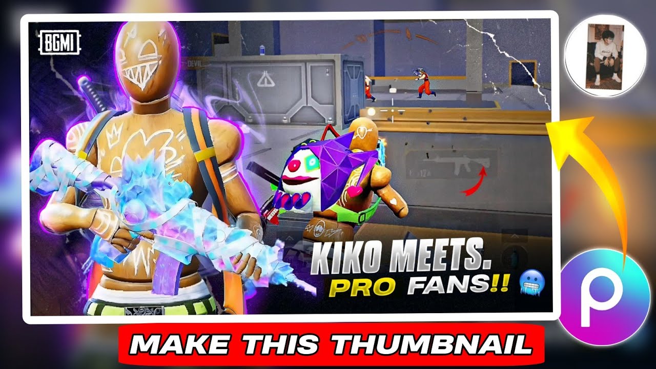 Make This Amazing Bgmi/Pubg Thumbnail in Picsart🔥 | #bgmiindia #bgmithumbnail