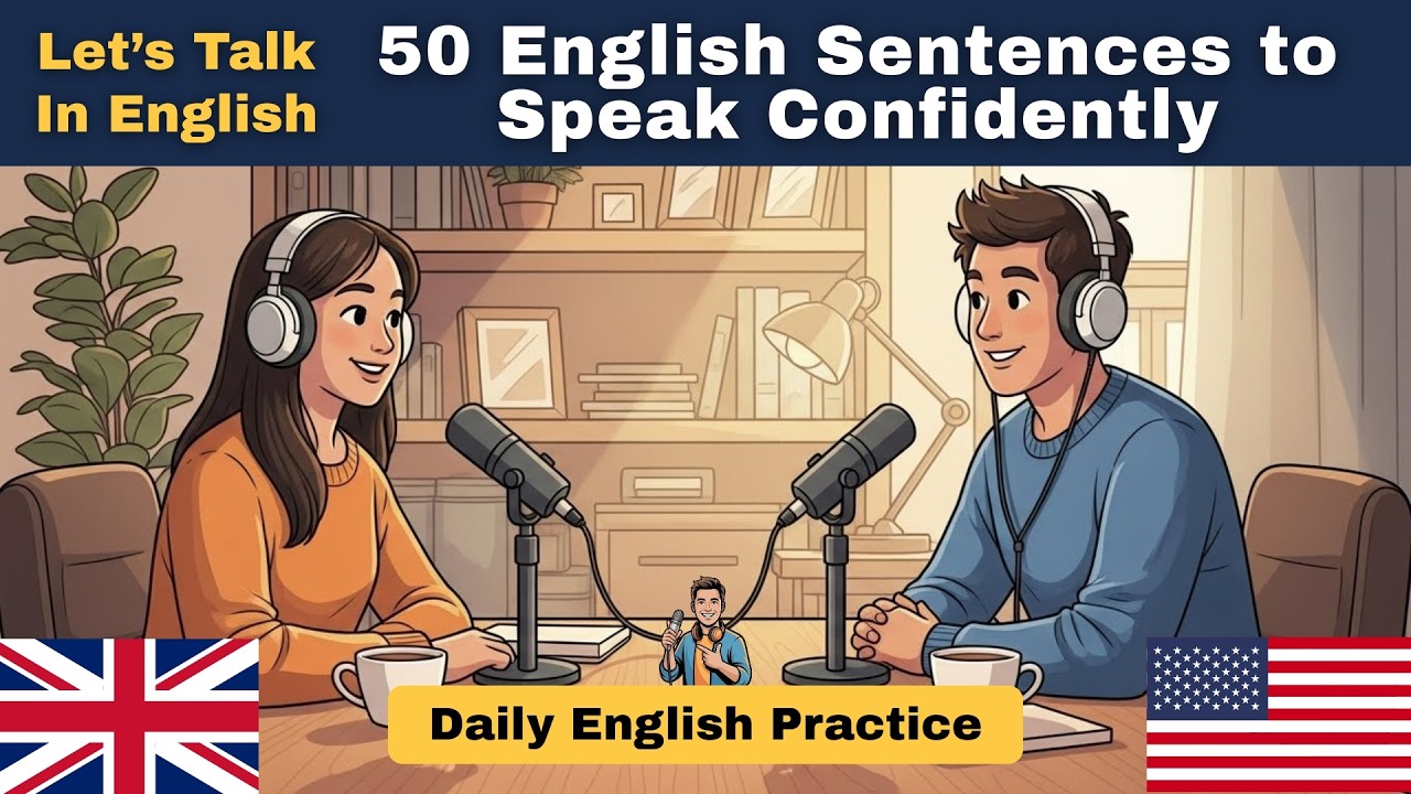 50 Sentences to Speak Confidently in English | Daily English Practice | Mr. English Man