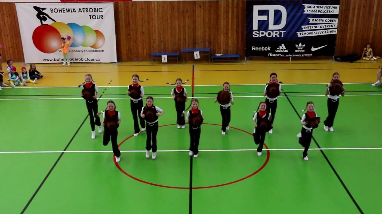 Kovbojky - komerční aerobik, děti - LA team SK Buttula Chotěboř