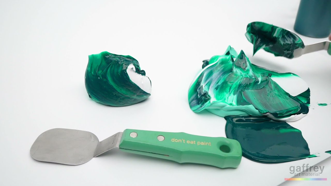 Heavy texture acrylic palette knife painting techniques