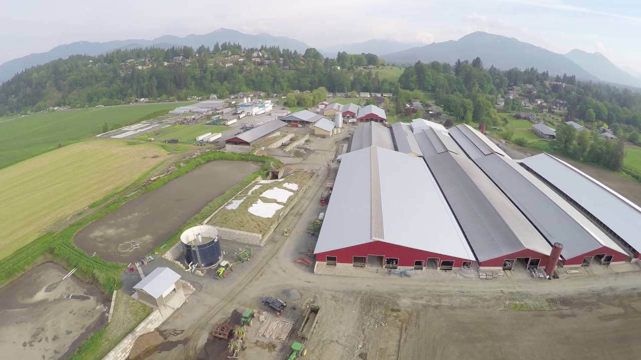 Gracemar Farms Aerial View - Featuring GEA's 60-Stall DairyProQ