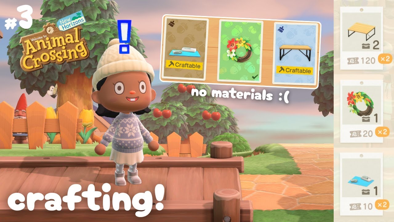 crafting for the hotel! | Animal Crossing #3