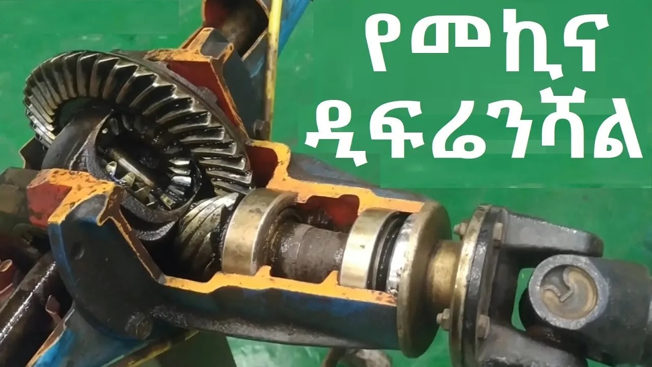 የመኪና ዲፍሬንሻል ክፍሎች እና አሠራር  Car differential parts and operation