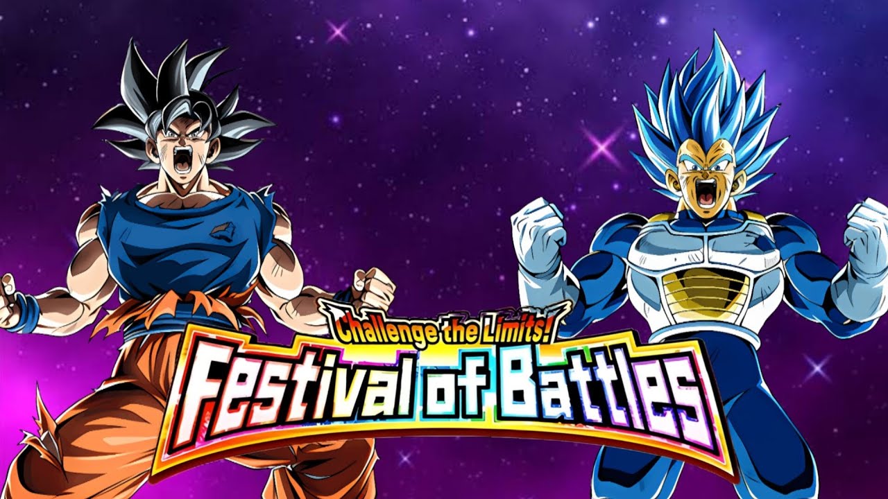 NEW LR TAG UI GOKU + EVOLUTION BLUE VEGETA VS FESTIVAL OF BATTLES! (DOKKAN BATTLE)