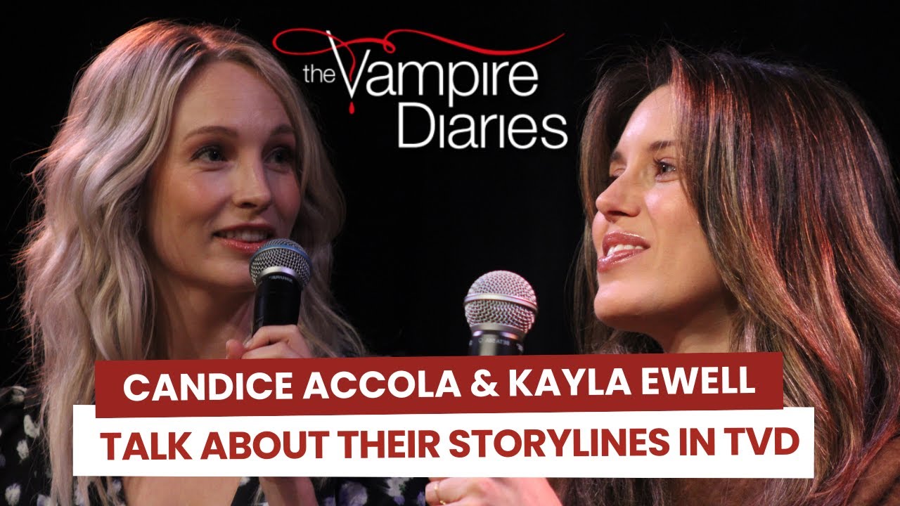 Candice Accola & Kayla Ewell talk about their storylines in The Vampire Diaries and Klaroline.