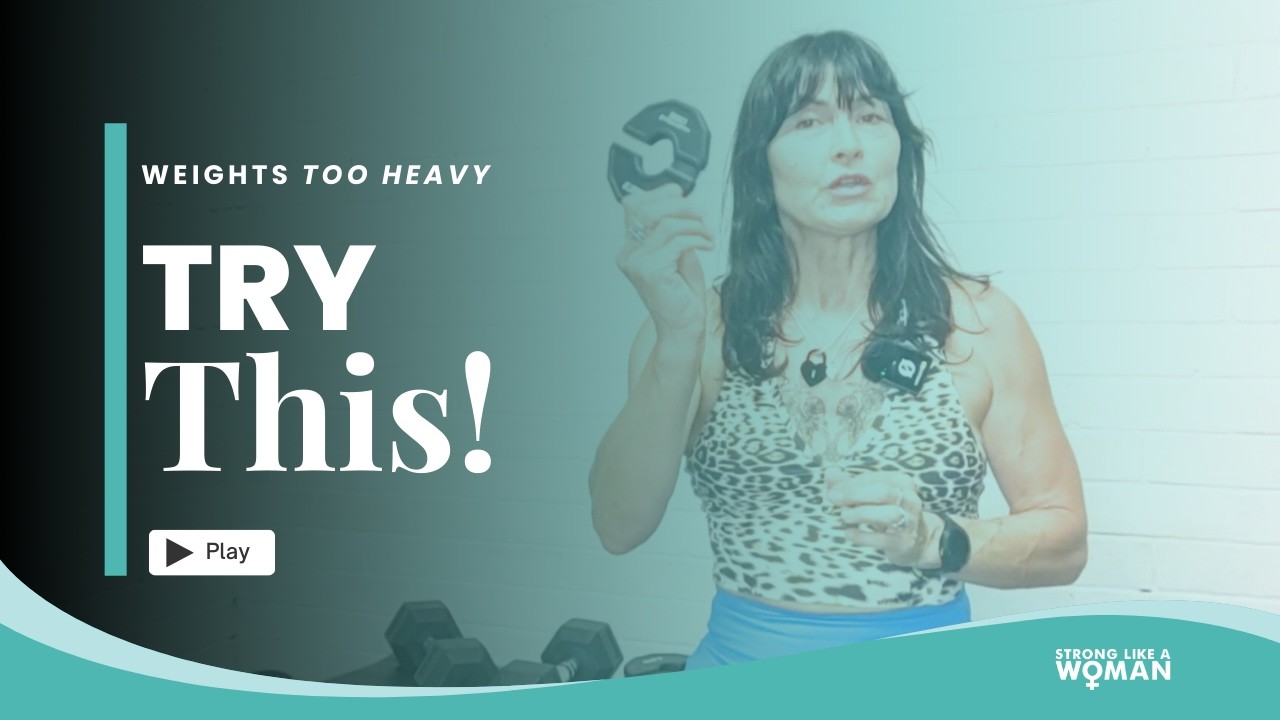 Weights Too Heavy? - Try This #strongwomen