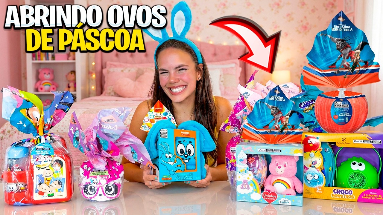 ABRINDO E AVALIANDO OVOS DE PÁSCOA COM SURPRESA