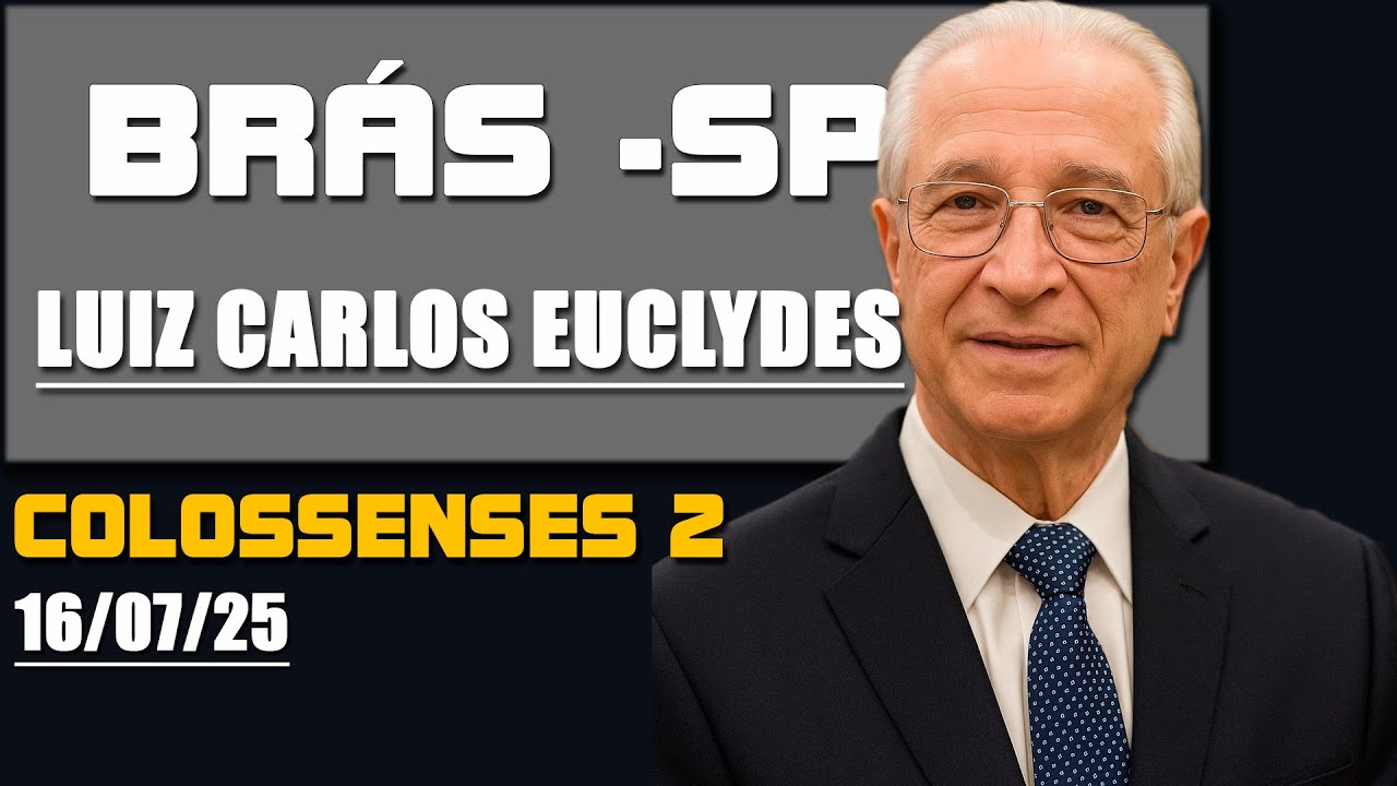 Ir. Luiz Carlos Euclydes | BRÁS - SP | Santo culto a Deus - Palavras CCB 16/07/25