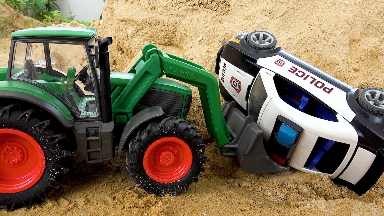 Tractors, excavators, trucks, and fun transforming game | BIBO TOYS