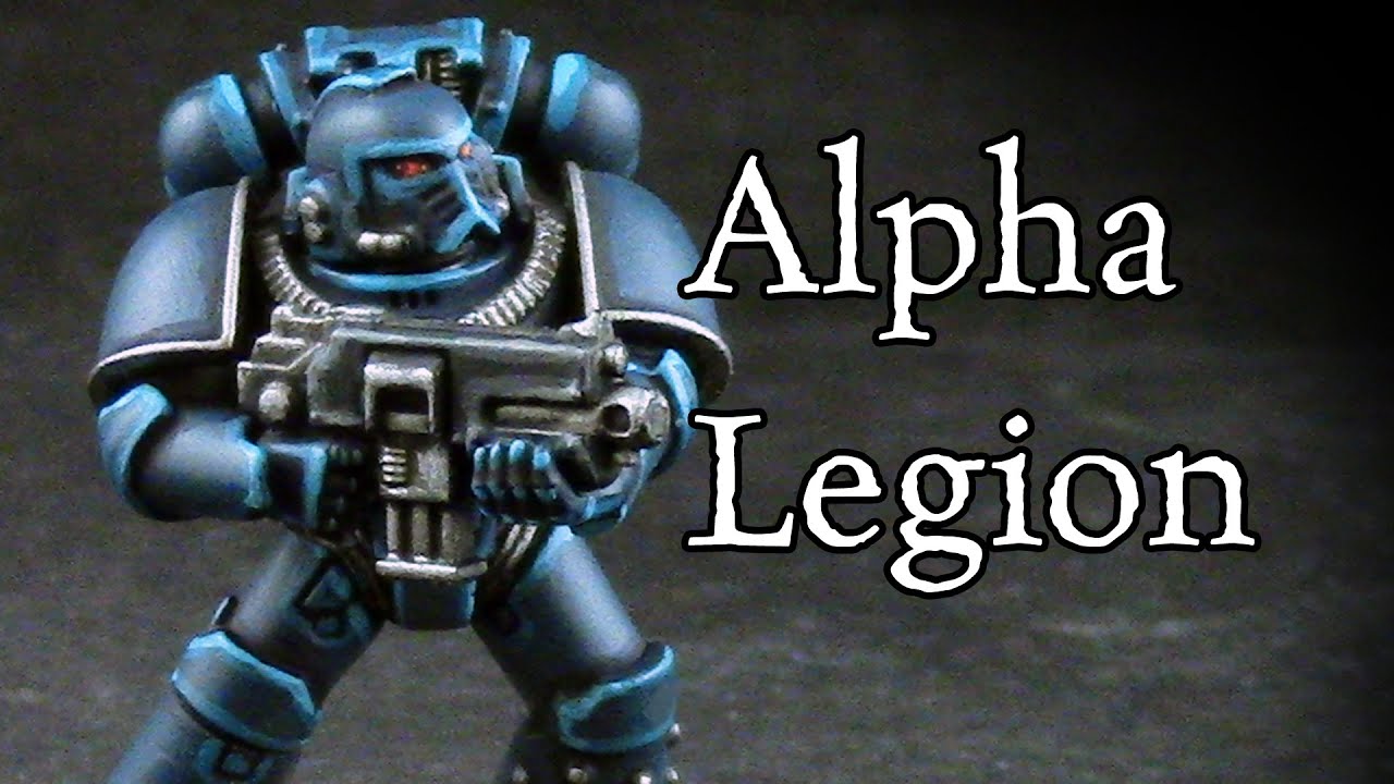How to paint Horus Heresy Alpha Legion