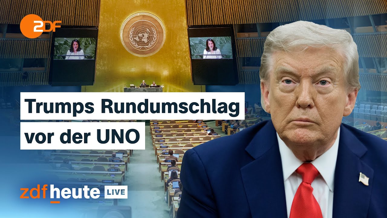 Trump bei Generaldebatte der UNO: Wie seine Rede einzuordnen ist | ZDFheute live