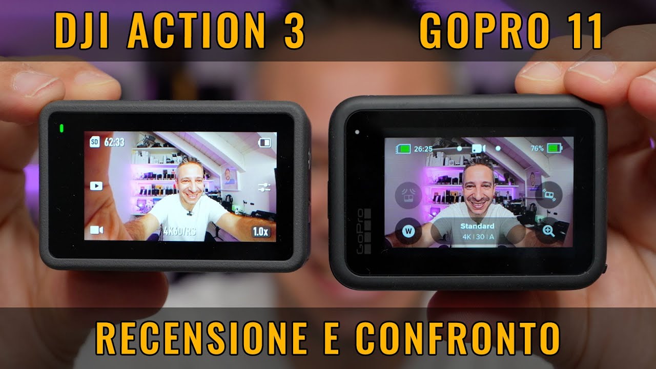 GoPro 11 e DJI ACTION 3 RECENSIONE e CONFRONTO