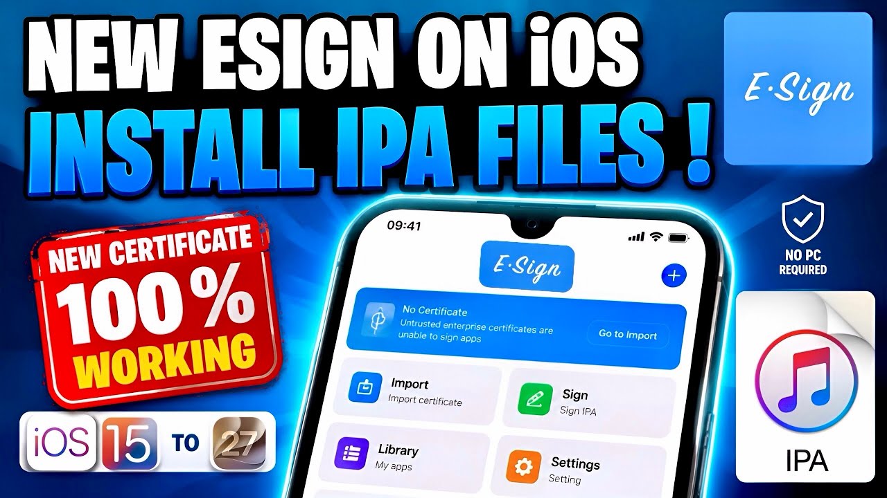 Установка ESign на iOS | Установка IPA-файлов на iPhone и iPad, без ПК и джейлбрейка [iOS 15&ndash;27 B...