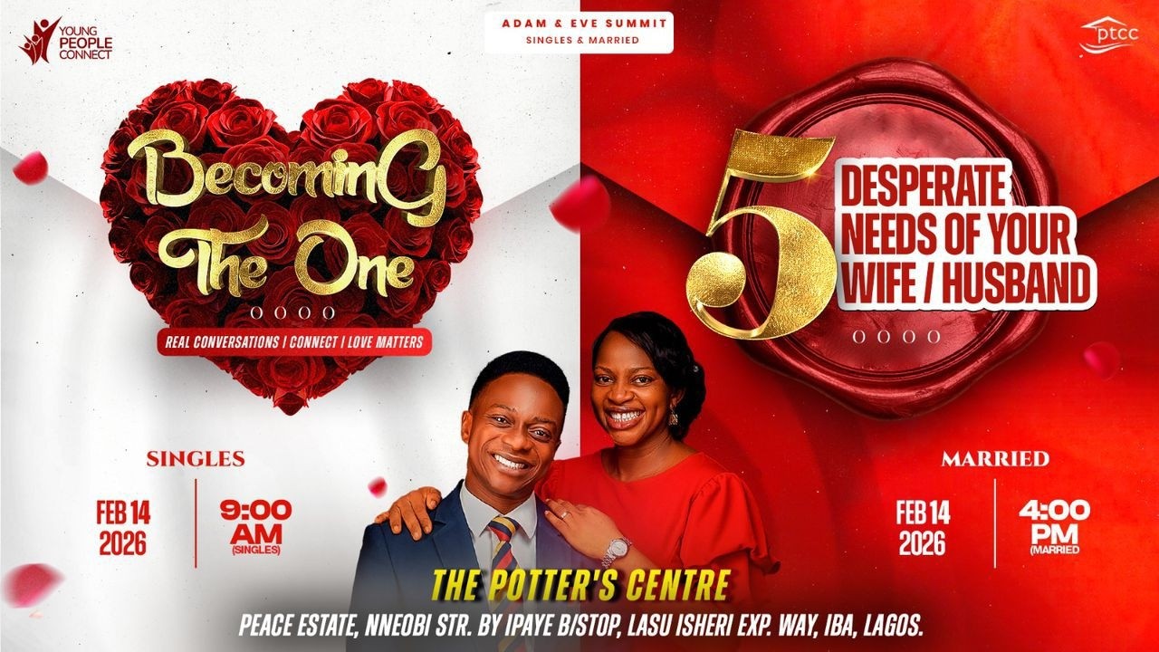 Becoming The One | Adam & Eve Relationship Summit | 14th February 2026 | PTCCentre