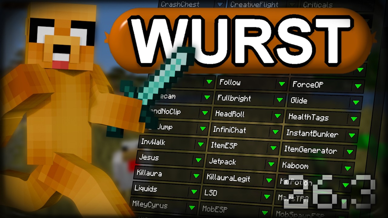 Download: Wurst Hacked Client 26.3 | Minecraft Java Edition