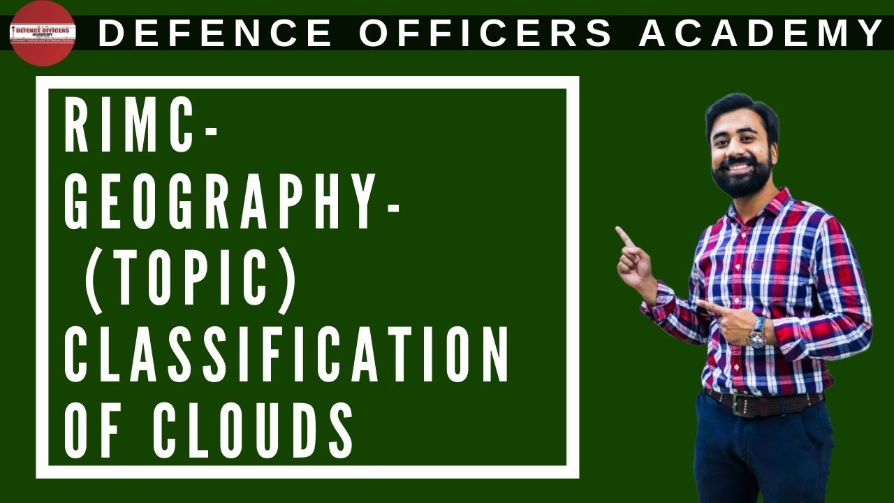 RIMC- GEOGRAPHY-  (TOPIC)  CLASSIFICATION OF CLOUDS