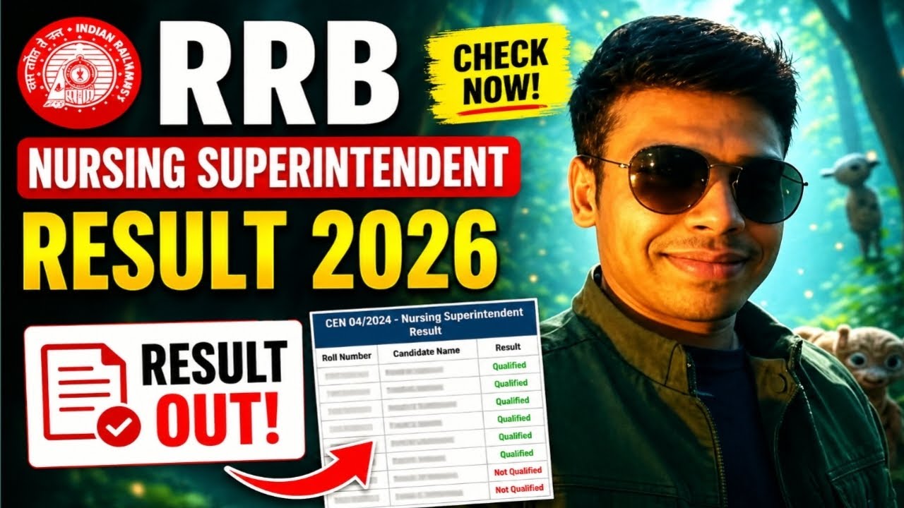 rrb nursing superintendent result date 2026💯💯💯✅