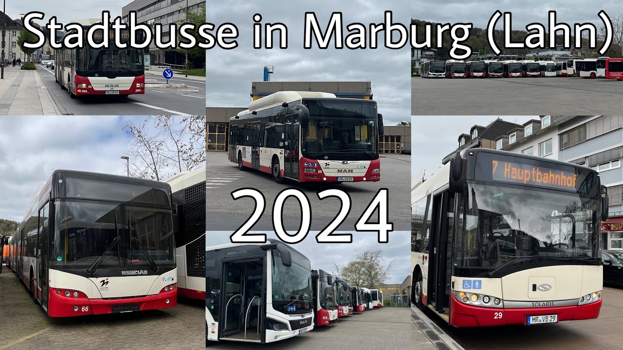 Bus | Stadtbusse in Marburg (Lahn) 2024 [DE] [HD]