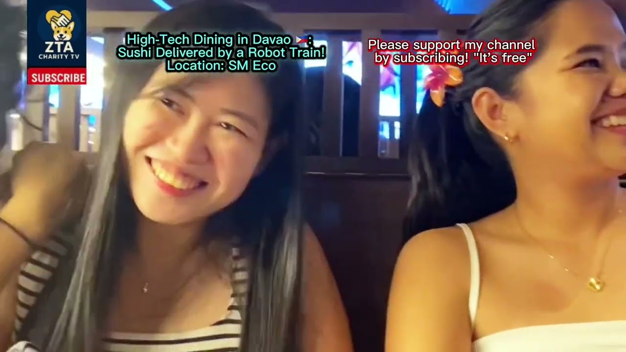High-Tech Dining in Davao 🇵🇭: Sushi Delivered by a Robot Train!