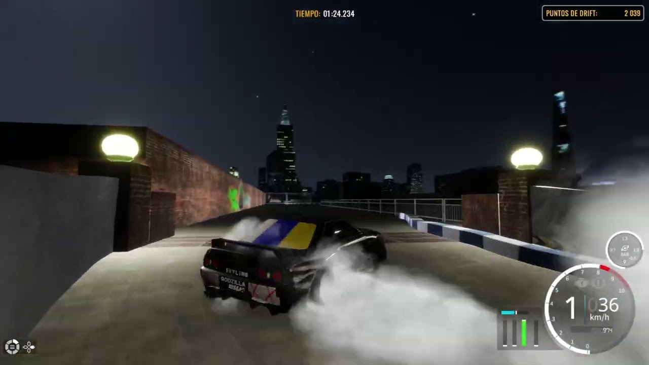 PS4: CARX DRIFT : DRIFT en el PARKING cn Mí GT-R GODZILLA 