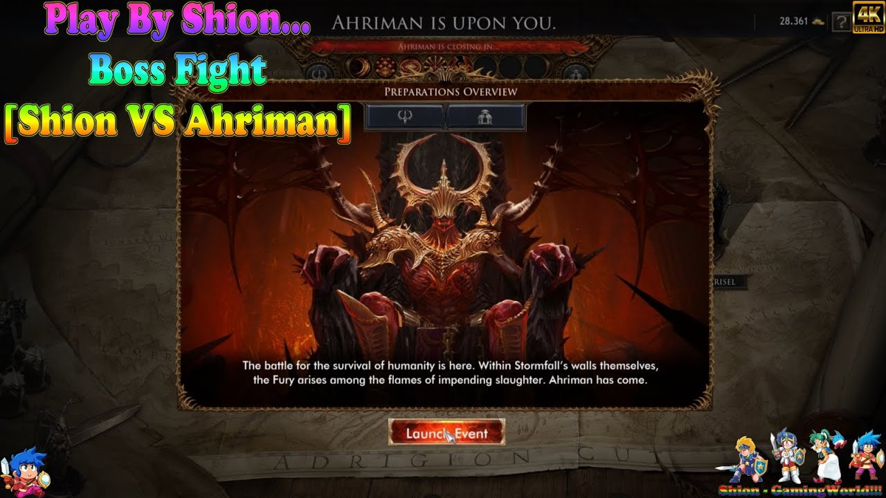 Wolcen Lords of Mayhem {Boss Fight} [GAMEPLAY] [Shion VS Ahriman] - (SHION) 😄🐲🎮🇵🇹