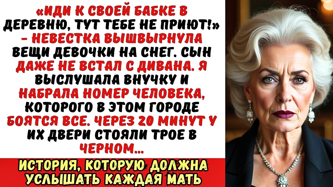 Внучка позвонила в СЛЕЗАХ «Мачеха выставила меня в мороз, а папа смеялся». Я сделала звонок…