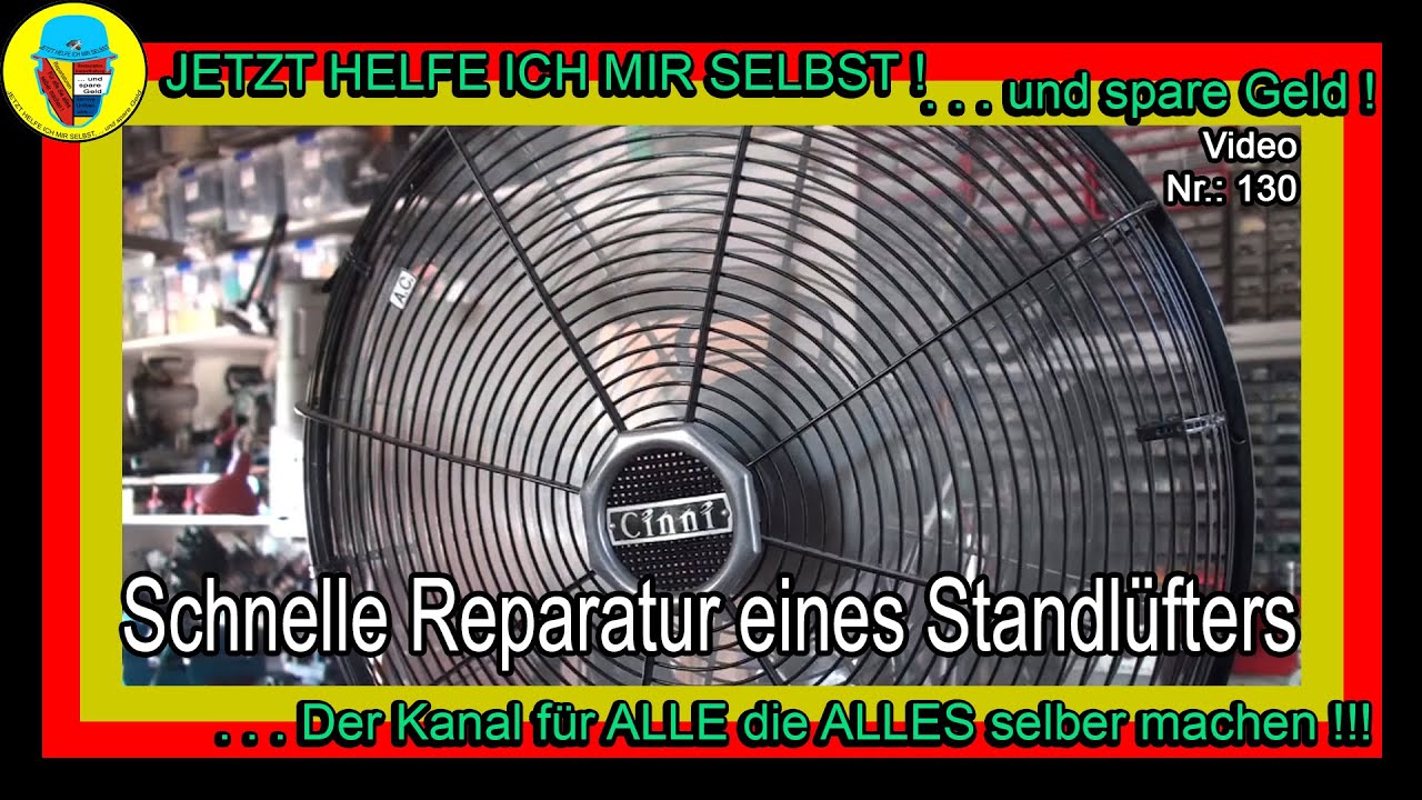 Defekten Standl&uuml;fter ganz leicht selbst reparieren ! Das kann wirklich jeder DIY machen !