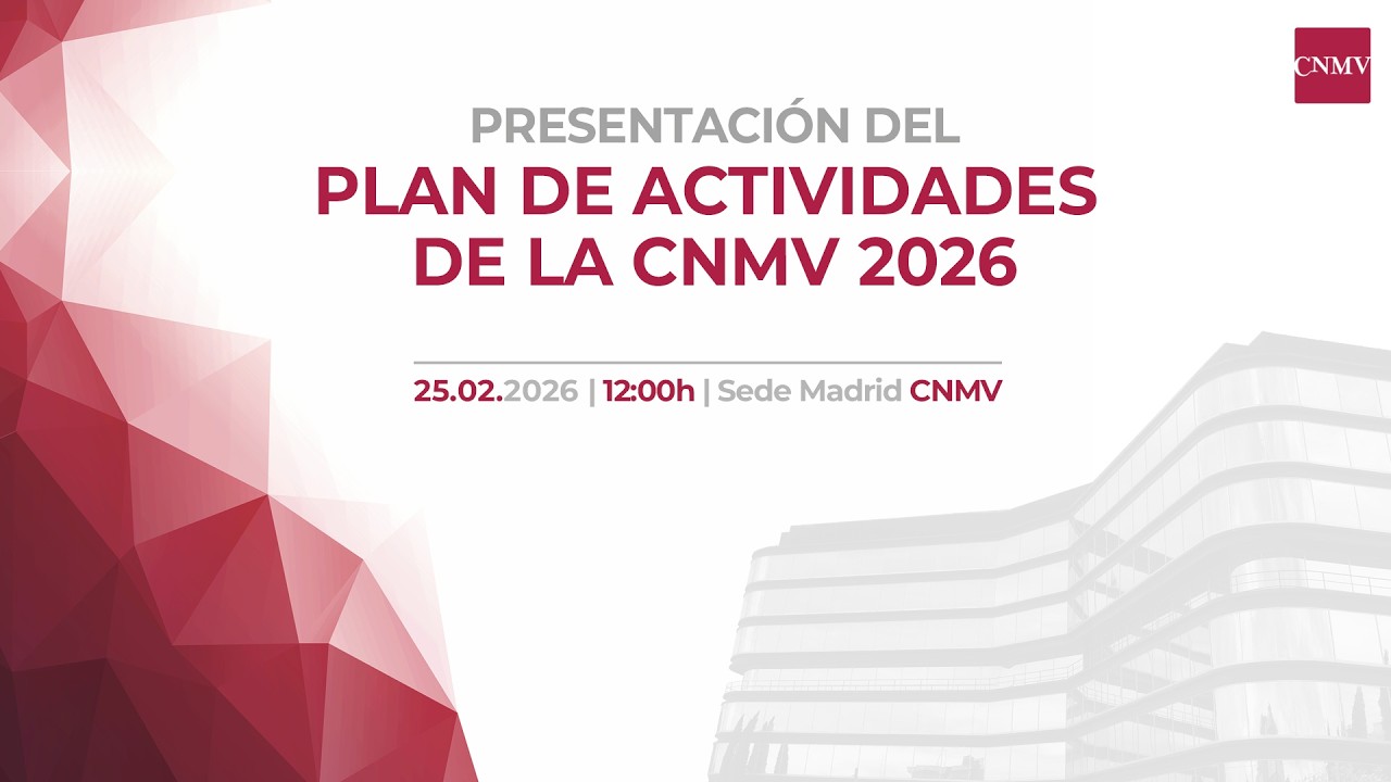 Presentación del Plan de Actividades de la CNMV 2026