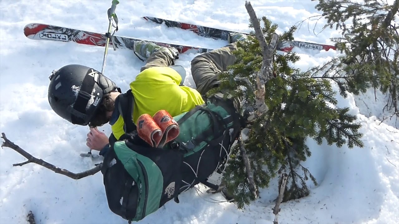 Skiing ADK Algonquin Slide