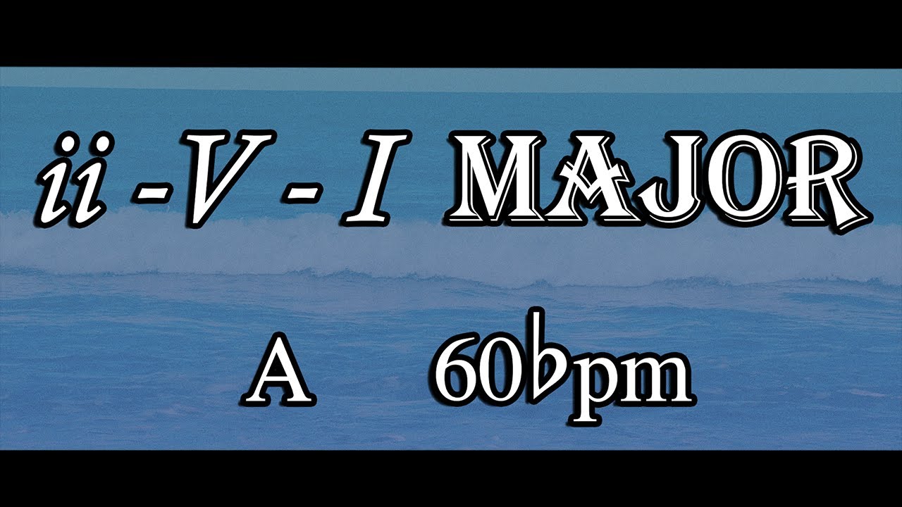 251 - A Major Smooth Jazz Backing Track – 60 BPM 