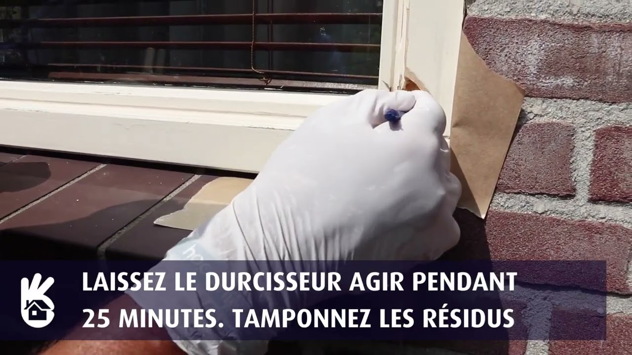 R&eacute;paration de la pourriture du bois avec reboucheur premium bois pourri EAZYFIX&reg;