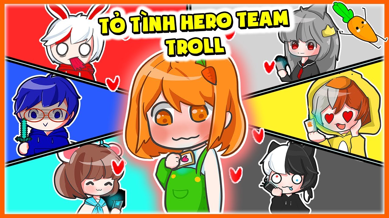 Kamui Thử Thách TỎ TÌNH Troll Hero Team❗❗