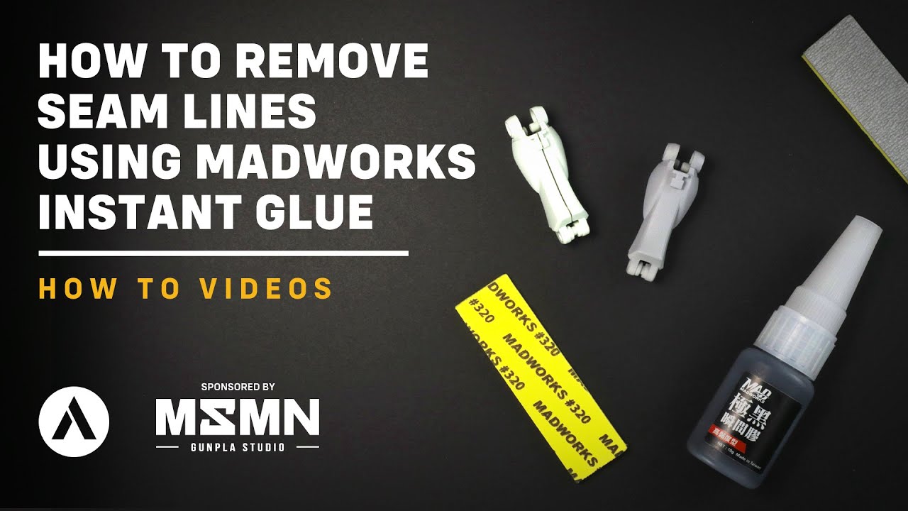 How to remove seam lines | Quick and easy way using Madworks Black Instant Glue CG-001