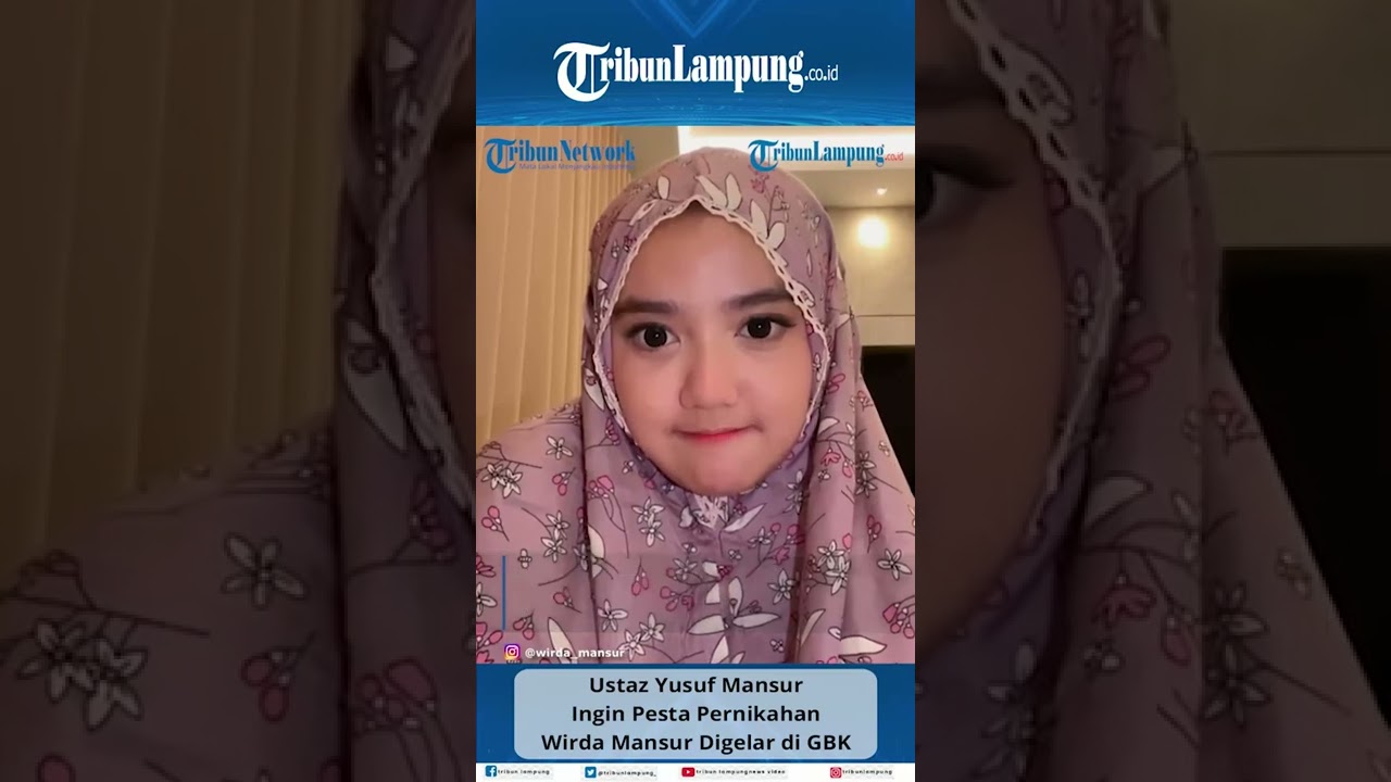 Ustaz Yusuf Mansur Ungkap Ingin Pesta Pernikahan Wirda Mansur Digelar di GBK #Shorts #TRIBUNLAMPUNG