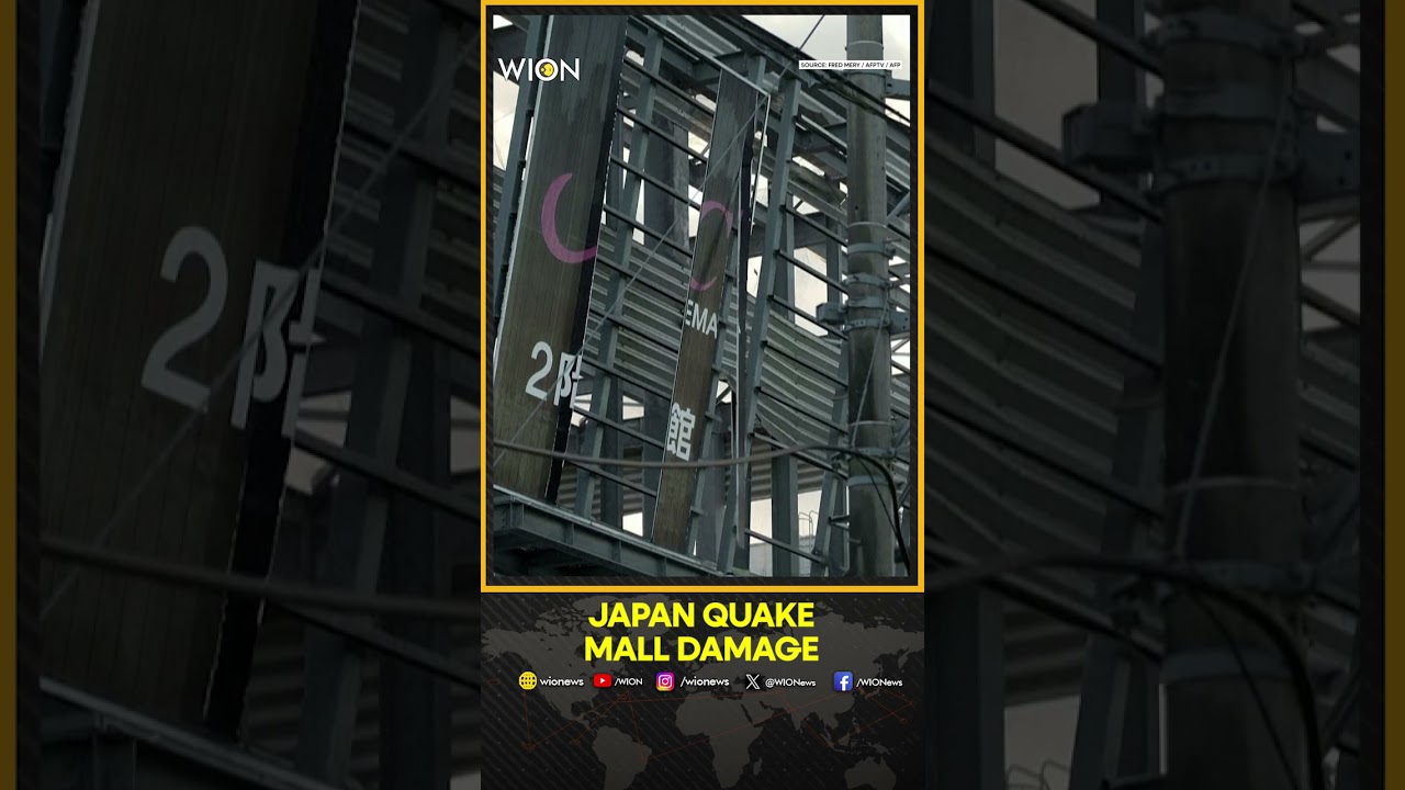 Japan Earthquake: Damaged Shopping Mall Seen After Powerful Japan Earthquake | WION Shorts