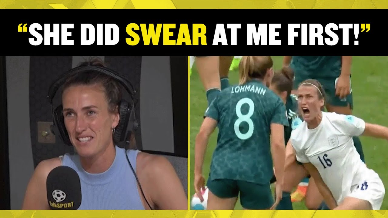 England lioness Jill Scott discusses being caught swearing during the #weuro2022 final