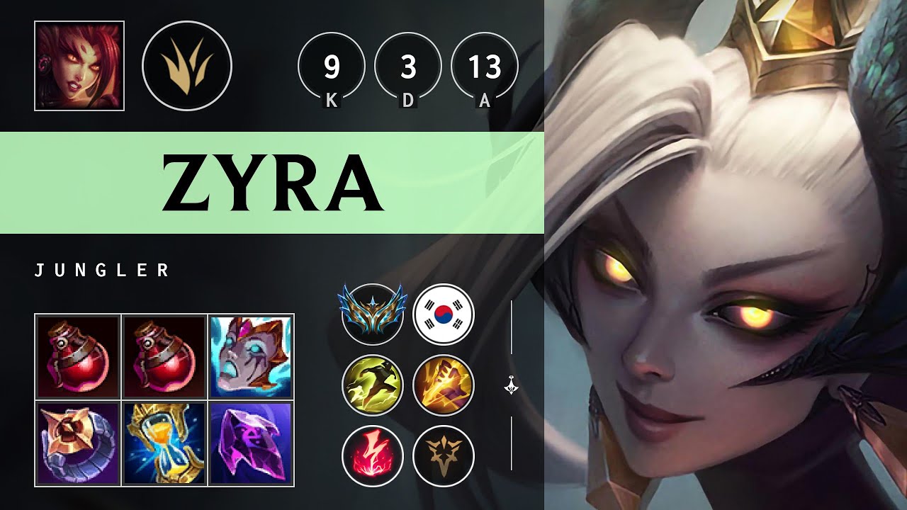 Zyra Jungle vs Nocturne - KR Challenger Patch 25.15