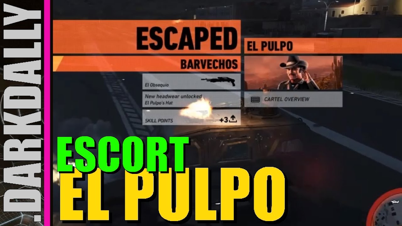 GHOST RECON WILDLANDS - Escort El Pulpo to the Airport