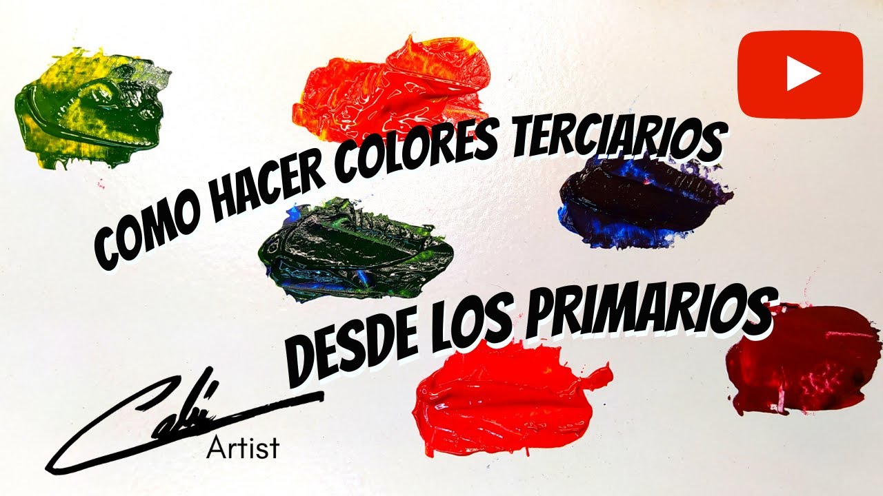COMO HACER LOS COLORES TERCIARIOS DESDE LOS PRIMARIOS. COLORIMETRIA