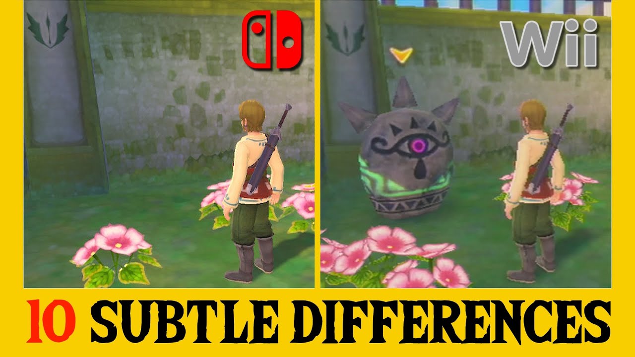 10 Subtle Differences between Zelda Skyward Sword HD and the Wii version