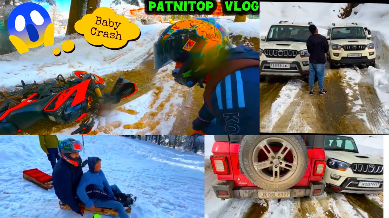 First Snowfall in Patnitop | Patnitop Jammu 2026 | Snowfall Update | Jammu & Kashmir@mvvlogrider2306