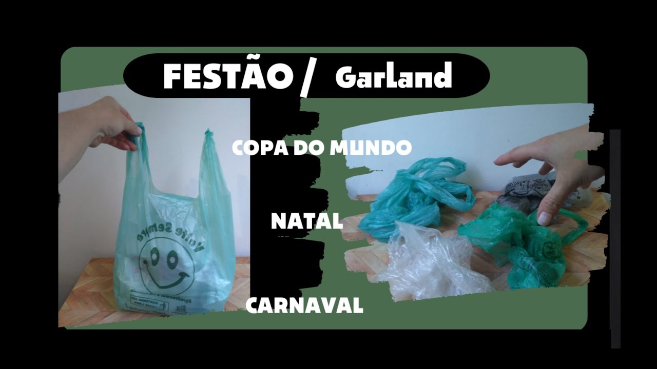 Aprenda a Fazer Fest&atilde;o de Sacola - N&atilde;o gaste mais dinheiro comprando Fest&atilde;o -Economize na Decora&ccedil;&atilde;o